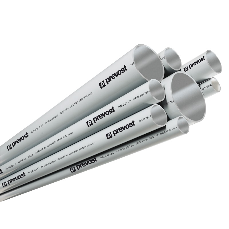 PREVOST - Aluminium-Rohr für Vakuum (Grau) Rohraußen-Ø = 50 mm Länge = 5,5 Meter