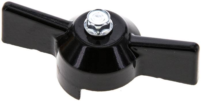 Kombigriff-schwarz, Größe 3, Knebel (Aluminium lackiert)