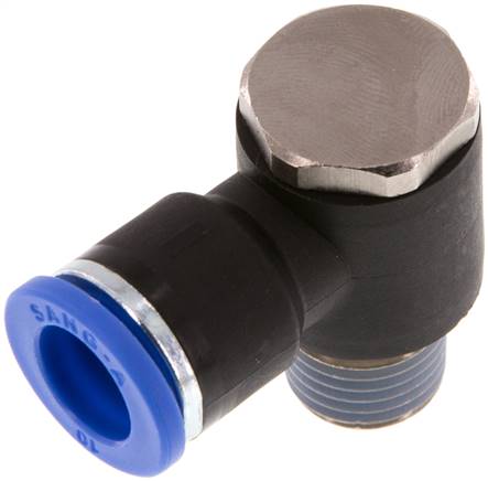 Winkel-Steckanschluss R 1/4"-10mm, IQS-Standard, während der Montage positionierbar