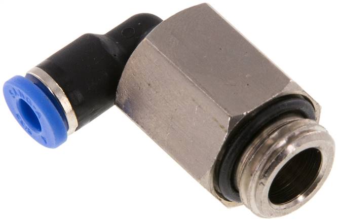 Winkel-Steckanschluss, lang G 1/4"-4mm, IQS-Standard