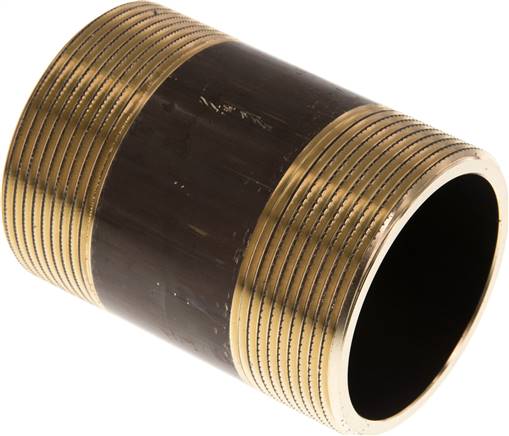 Rohrdoppelnippel G 2"-80mm, Messing