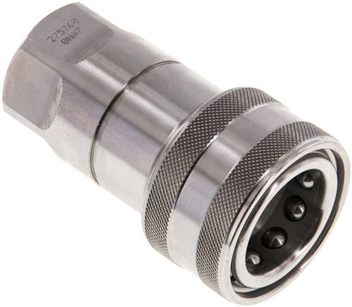 Hydraulikkupplung ISO 7241-1B, Muffe, G 1/2"(IG),Edelstahl