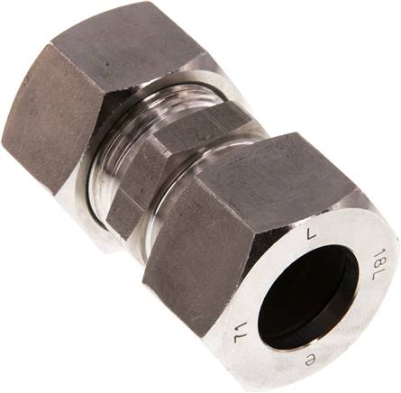 Gerade Schneidringverschraubung 18 L (M26x1,5), 1.4571