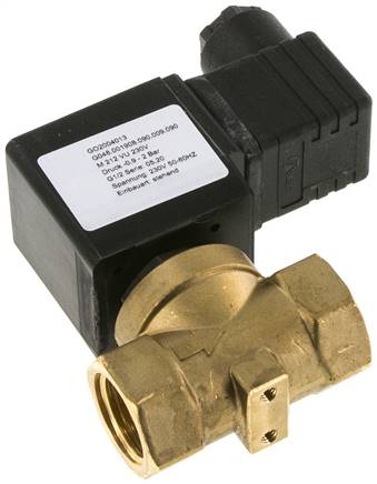 2/2-Wege Vakuumventil (NC), G 1/2", -0,9 bis 2bar, 230 V AC