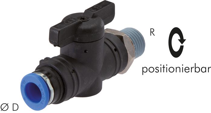 Absperrhahn R 1/2"-12mm, IQS-Standard