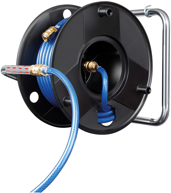 AKTION Prebena Kompressor Vigon 300 + Anti-Twist Schlauchtrommel + geeichter Reifenfüller + Blaspistole