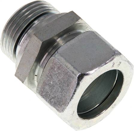 Gerade Schneidringverschr. G 1"-28 L (M36x2), Stahl verzinkt, Dichtung FKM