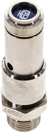 TÜV-Sicherheitsventil G 1/2" (DN10), 5,00 bar, Messing vernickelt