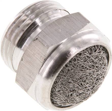 Schalldämpfer G 3/8", Drahtgewebe, 1.4305