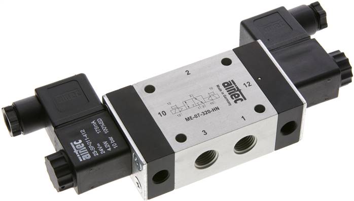 3/2-Wege Magnetimpulsventil mit Fremdluftanschluss, G 1/4" (Pilot G 1/8") 115V