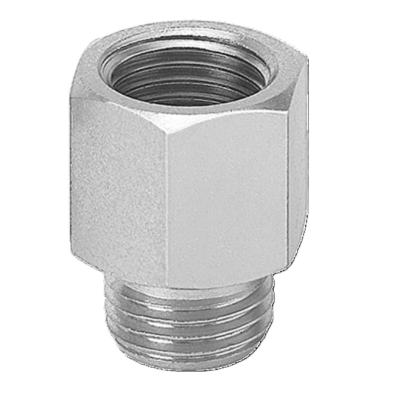Prolunga Prevost / cilindrica G 3/8 a. x G 3/8 i. / ottone nichelato A5Z 3838
