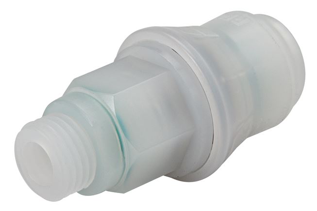 Schnellkupplung (NW5) G 1/8", PVDF (AG)
