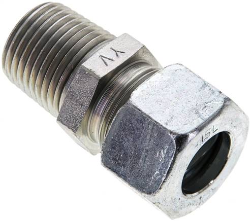 Gerade Schneidringverschr. NPT 1/2"-15 L (M22x1,5), Stahl verzinkt