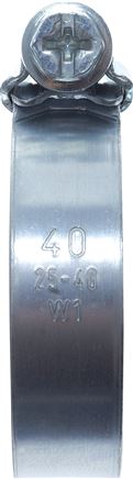 12mm Schlauchschelle 20 - 32mm, Stahl verzinkt (W1) (IDEAL)