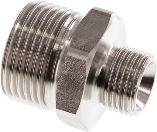 Doppelnippel G 1"-G 1/2", 1.4571