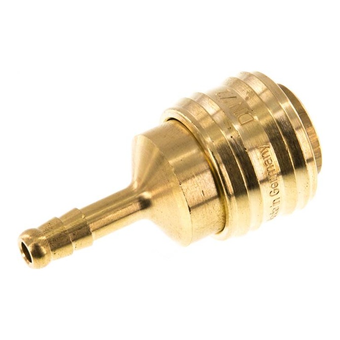 Attacco rapido (NW7.2) tubo flessibile da 6 (1/4") mm, ottone