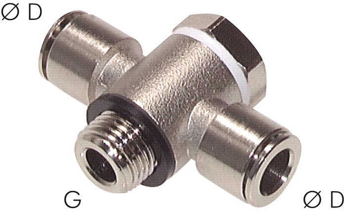 T-Steckanschluss, Hohlschrau. G 1/4"-10mm, Baureihe C