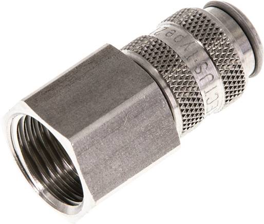 Schnellkupplung (NW5) G 3/8"(IG), 1.4404, für Stecker beidseitig absperrend