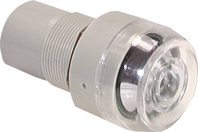 Kunststoff-Druckanzeige, rot, Steckschlauch 4 mm Ø außen