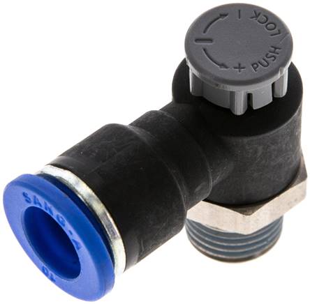 Kompakt-Drosselventil R 1/4"-10mm,abluftregelnd (Standard)