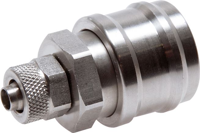 Schnellkupplung (NW7,2) 8x6mm Schlauch, Edelstahl