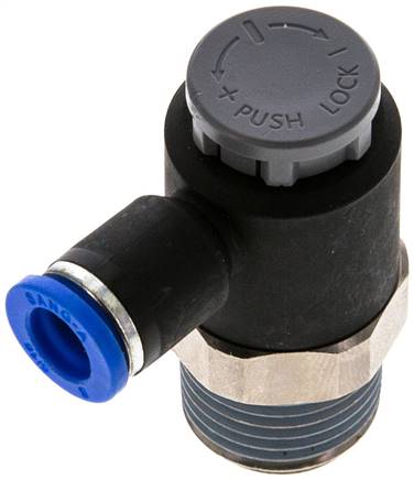 Kompakt-Drosselventil R 1/2"-8mm,abluftregelnd (Standard)