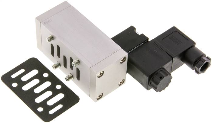 ISO-Ventil (Größe 1), 5/2-Wege Luftfederrückstellung, 12 V=