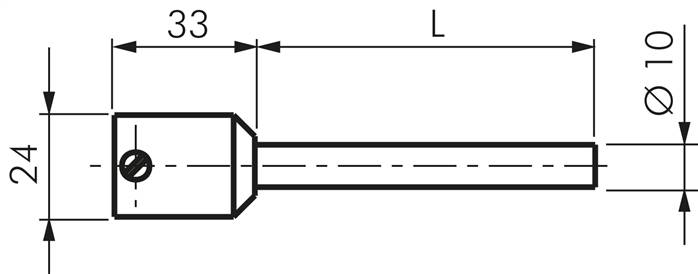Schutzrohr zum Einschweißen, 200mm, 1.4571 Typ TR 200 BUND AS ES