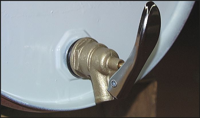 Messing-Fasshahn G 3/4", selbstschließend