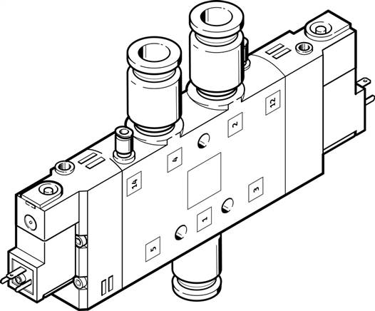 FESTO CPE24-M2H-5JS-QS-10 (163823) Magnetventil