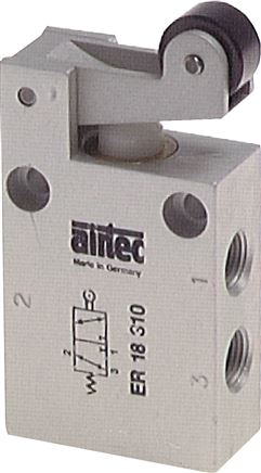 3/2-Wege (NC) Endschalter mit Rolle, G 1/8"
