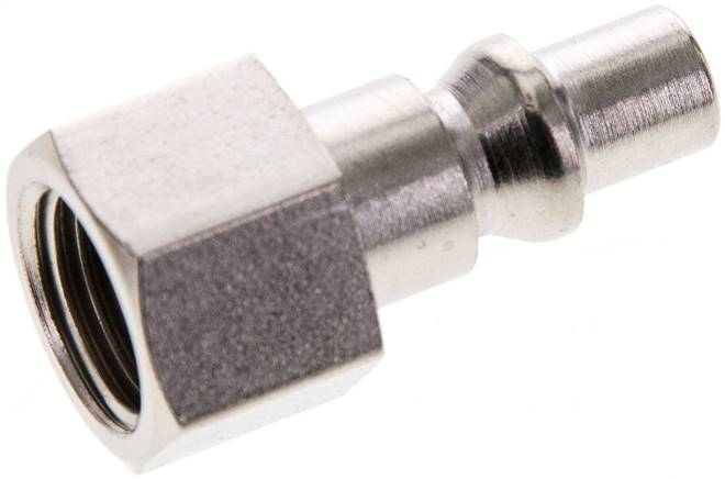 Kupplungsstecker (ARO/ORION) G 1/4"(IG), Stahl gehärtet & vernickelt, NW 5,5