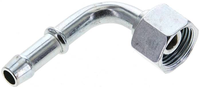 90°-Schlauchnippel G 3/8" Überwurfmutter, 7 - 8mm