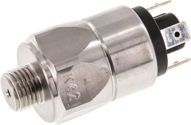 Edelstahl-Druckschalter 1 - 10 bar, G 1/4", Membrane aus EPDM