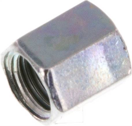 Überwurfmutter f. Schneidringverschr. 4 LL (M8x1), Stahl verzinkt