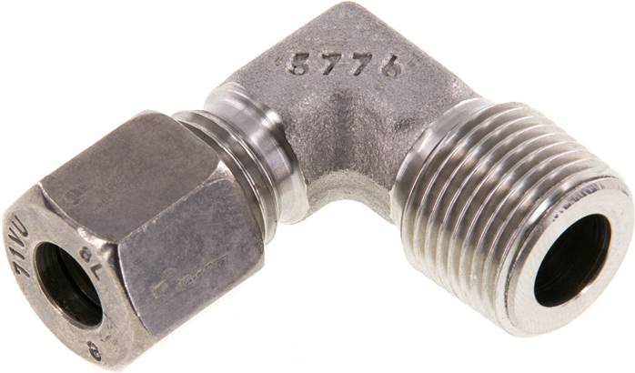 Winkel-Schneidringverschraub. R 3/8"-8 L (M14x1,5), 1.4571