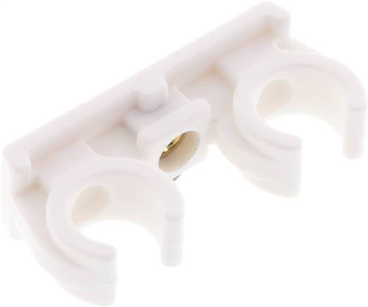 Rohrbefestigungsclip (2-fach) für 14 - 15mm Rohr