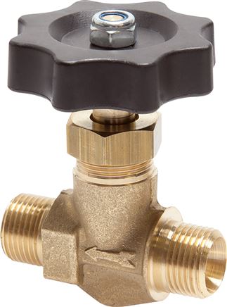 Kugel-Absperrventil, Messing,gerade, G 1/4", PN 40
