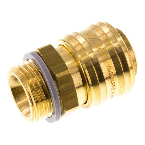 Attacco rapido (NW7.2) G 1/2" (AG), ottone, SW 24