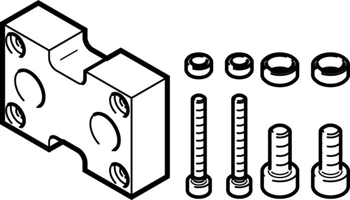 FESTO DHAA-G-Q11-35/40-B8-50 (2124990) Adapterbausatz