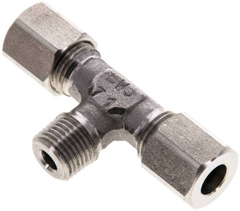 T-Schneidringverschraubung R 1/8"-6 LL (M10x1), 1.4571