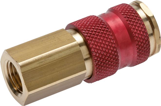 Schnellkupplung (NW7,2) G 1/4"(IG), grün, Kreis Ø 12,5 mm