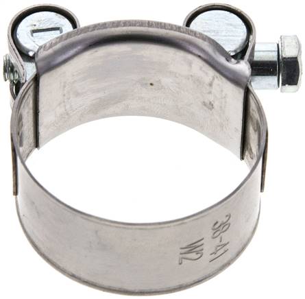 20mm Eco-Gelenkbolzenschelle, 38 - 41mm, 1.4016 (W2)