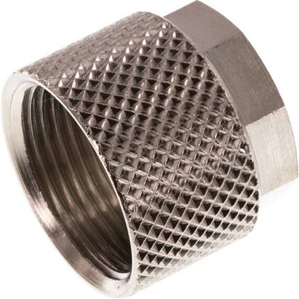 CK-Überwurfmutter 12x10mm(M 16 x 1), Messing vernickelt