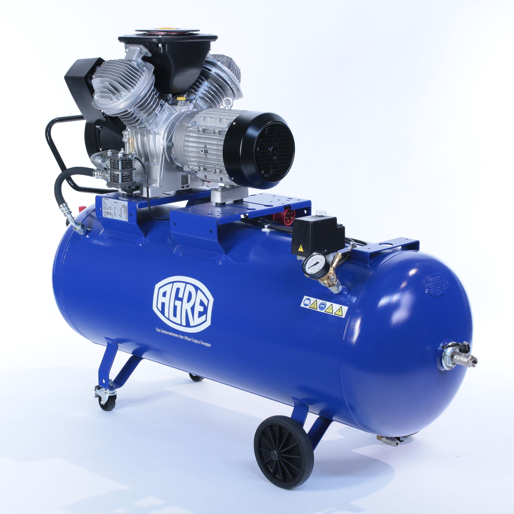 AGRE Industrie-Kolbenkompressor Typ BOSS 8006 D 2.0 fahrbar, 4116002230