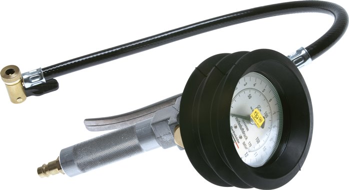 Handreifenfüller geeicht, 0 - 12 bar, Hebel-Stecker