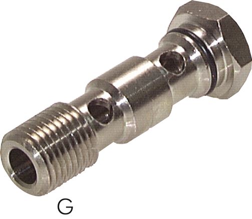 Hohlschraube für IQS-Ringstücke, G 1/4" 2-fach