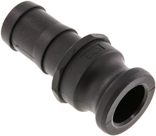 Kamlock-Stecker (E) 32 (1-1/4")mm Schlauch, Polypropylen