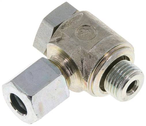 Winkel-Schwenkverschraubung G 1/8"-6 LL (M10x1), Stahl verzinkt