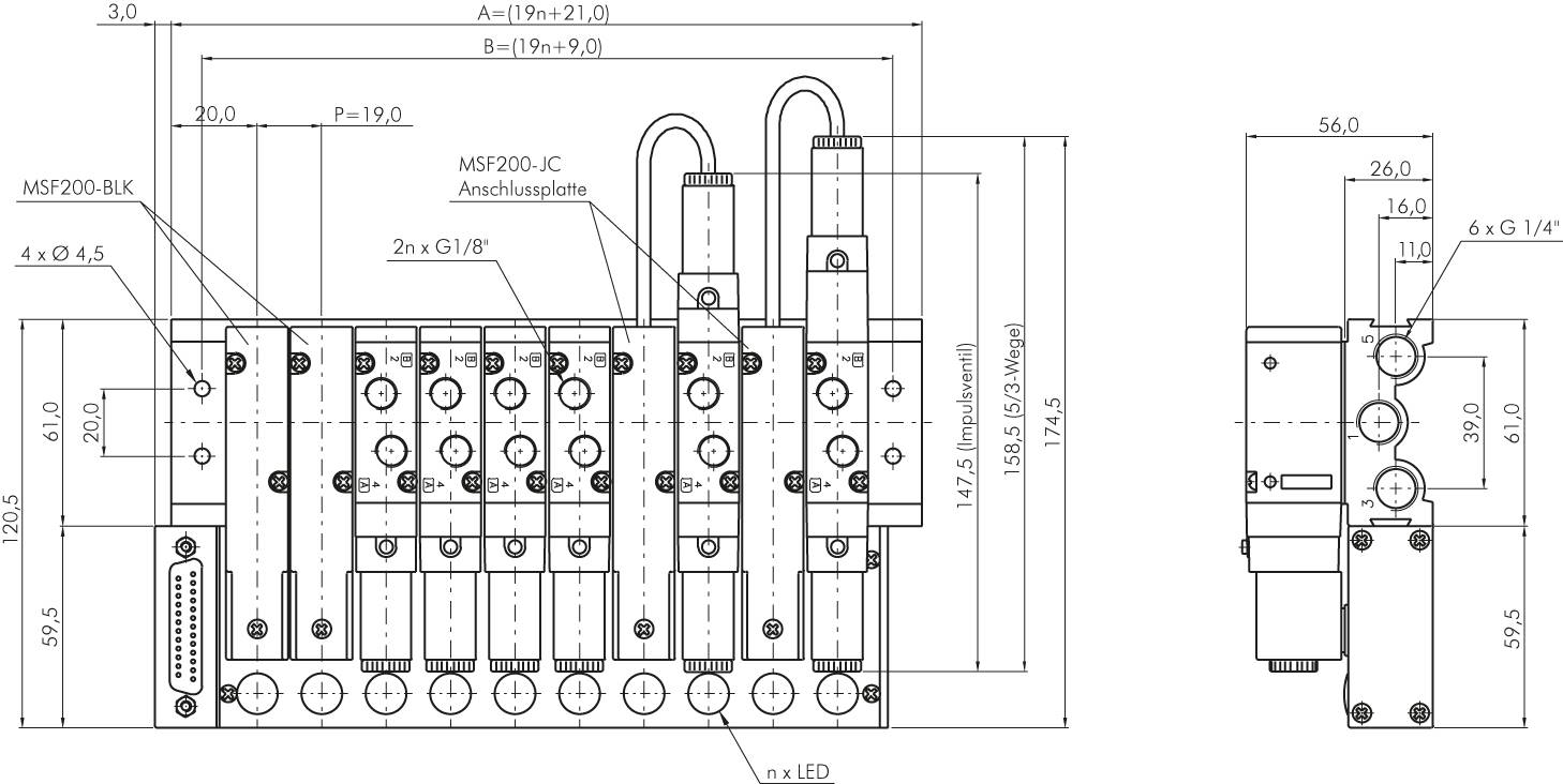 SF2000 - Terminalbox mit Sprungmodul (12 Stat.)